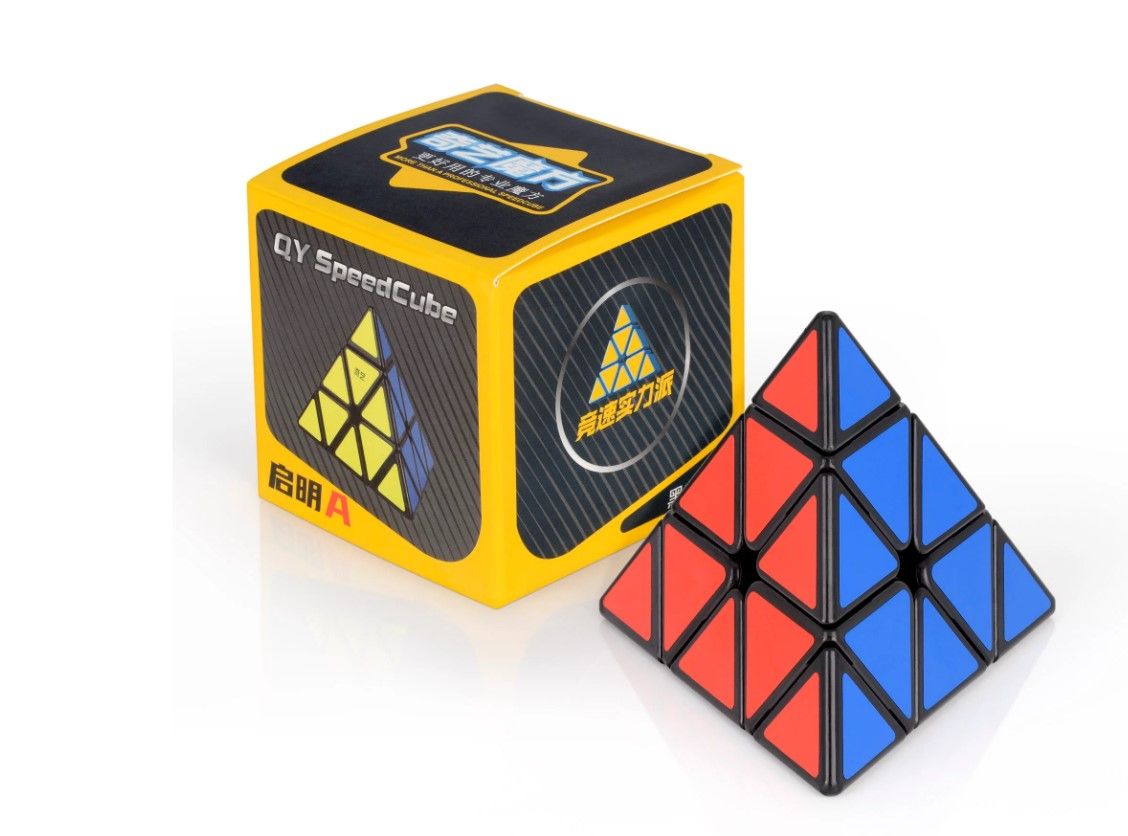 Fantasy CUBE Pyraminx Speed Cube – 3-Sided Triangle Puzzle, Smooth Turning, Adjustable Tightness, Anti-Pop Design, Brain Teaser for Kids & Adults