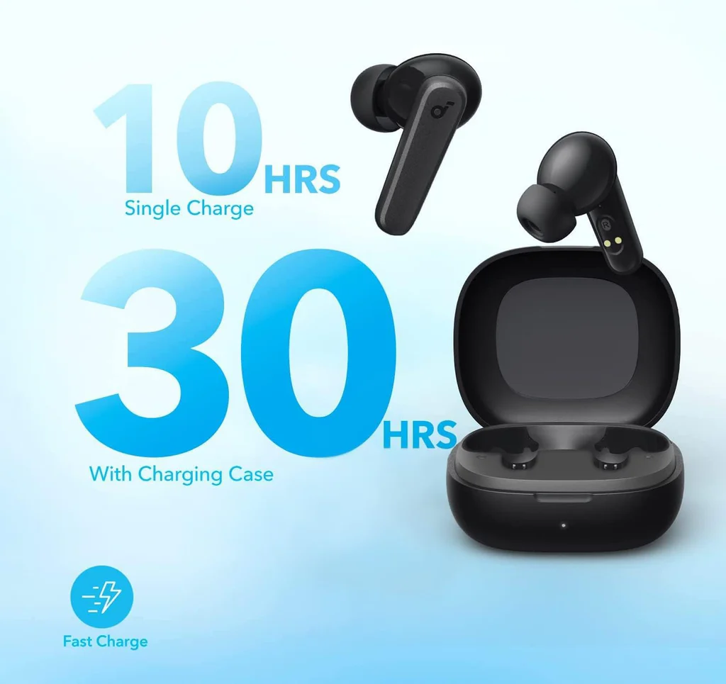 Anker Soundcore R50i True Wireless Earbuds – 30H Playtime, AI-Enhanced Calls, Bluetooth 5.3, IPX5 Water Resistant, USB-C Fast Charging, Customizable EQ via App