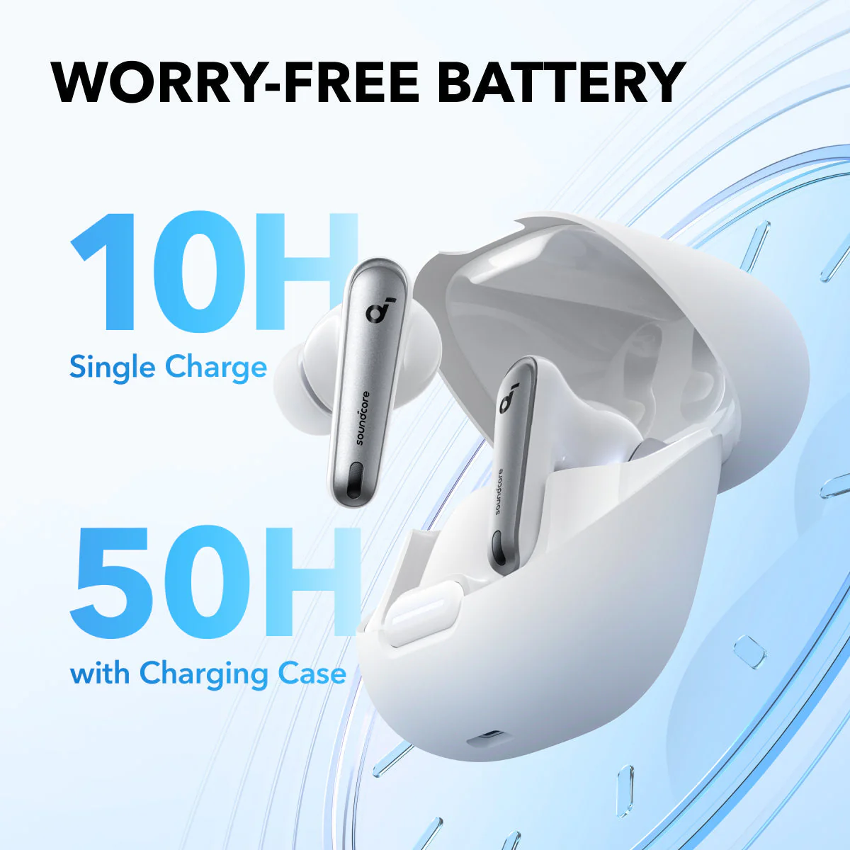 Anker Soundcore Liberty 4 NC | Adaptive ANC | Hi-Res Audio | 360° Spatial Sound | 9H Battery Life | Dual-Device Connection | Comfortable Fit