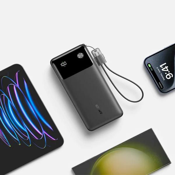 Anker 30W 20,000mAh Power Bank | Fast Charging | Digital Display | PD & QC Support | Dual USB-C & USB-A | Compact & Travel-Friendly
