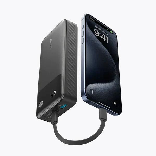Anker 30W 20,000mAh Power Bank | Fast Charging | Digital Display | PD & QC Support | Dual USB-C & USB-A | Compact & Travel-Friendly