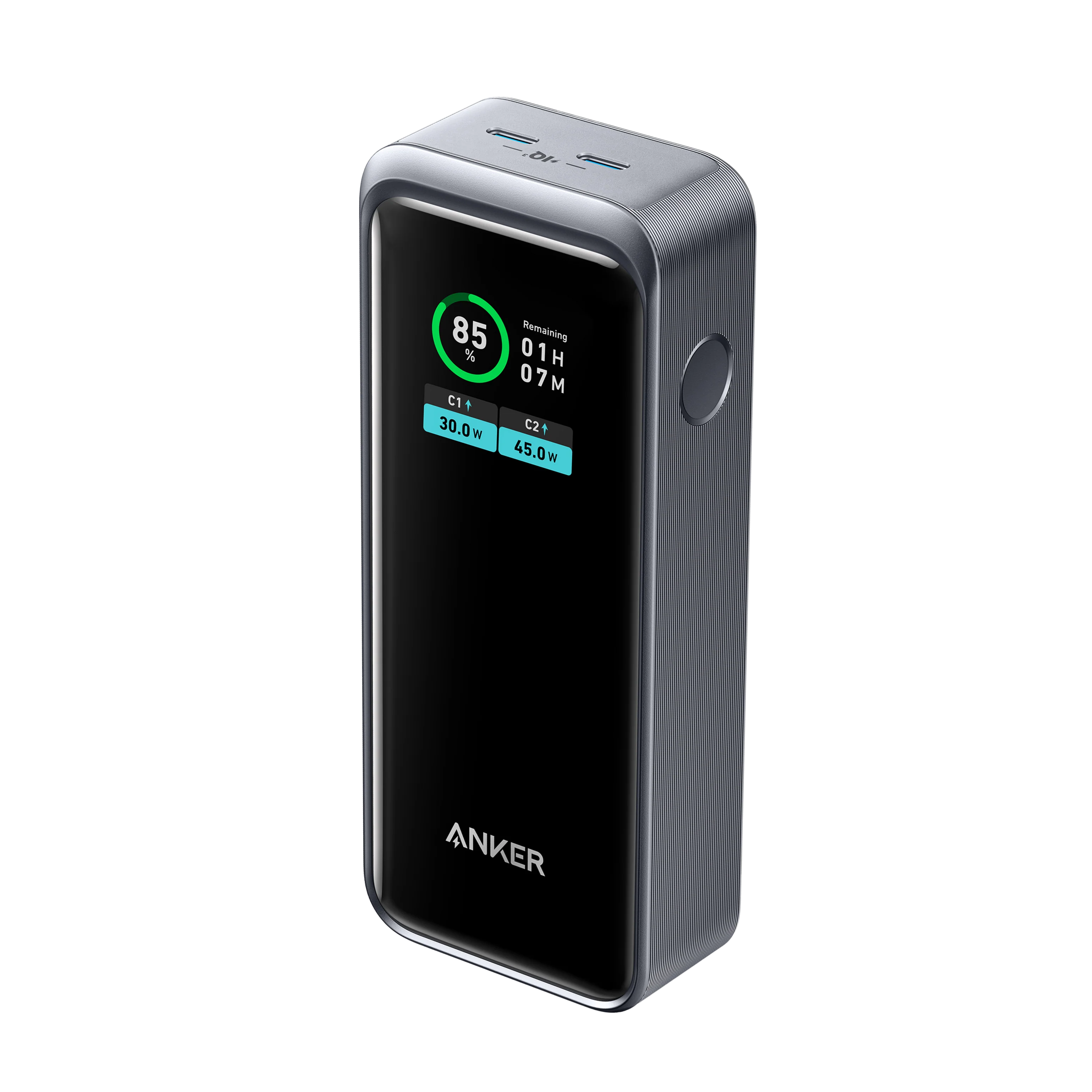 Anker Prime 12,000mAh Power Bank (130W) | Ultra-Fast Charging | Dual USB-C & USB-A | Smart Digital Display | Compact & Travel-Friendly