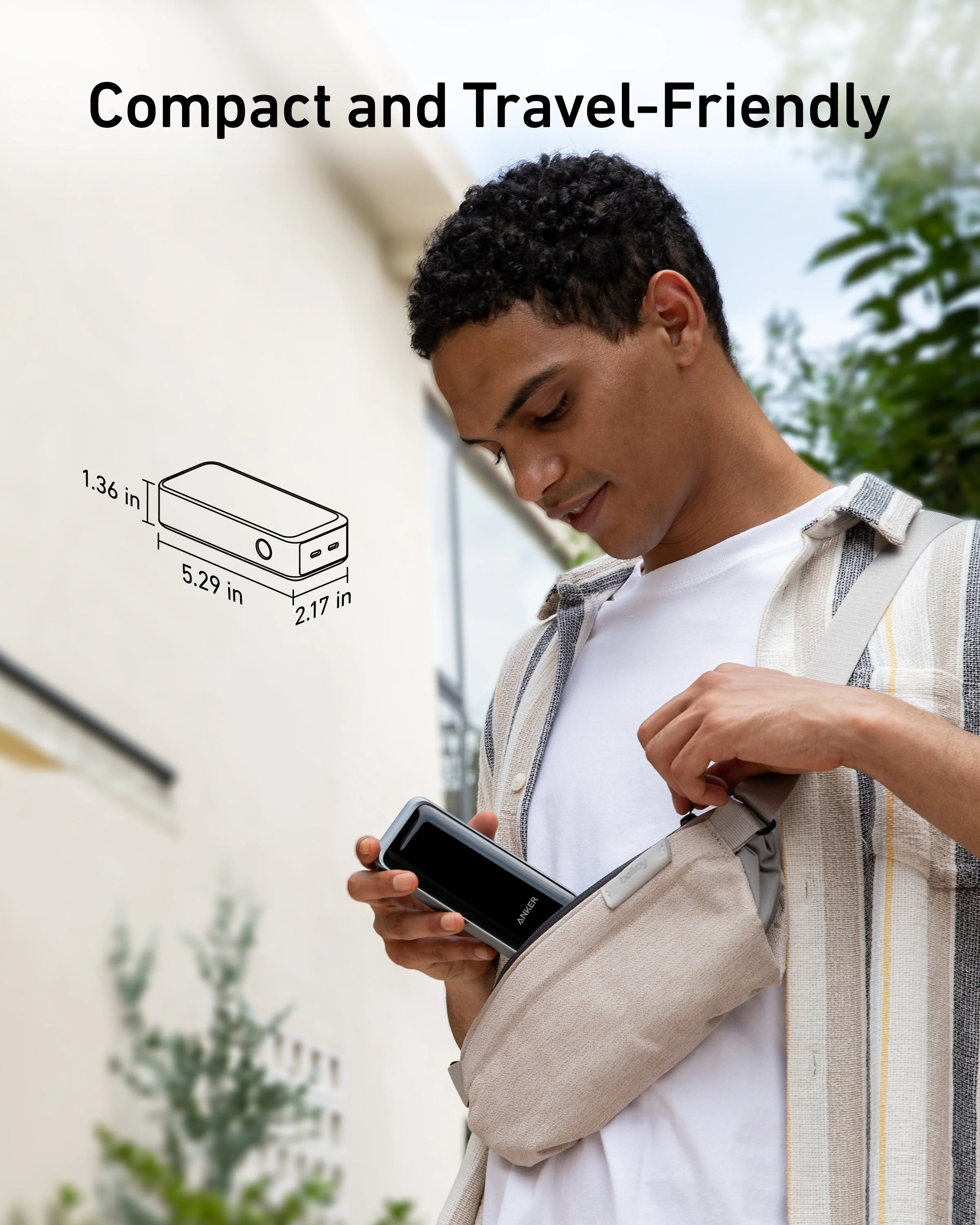 Anker Prime 12,000mAh Power Bank (130W) | Ultra-Fast Charging | Dual USB-C & USB-A | Smart Digital Display | Compact & Travel-Friendly