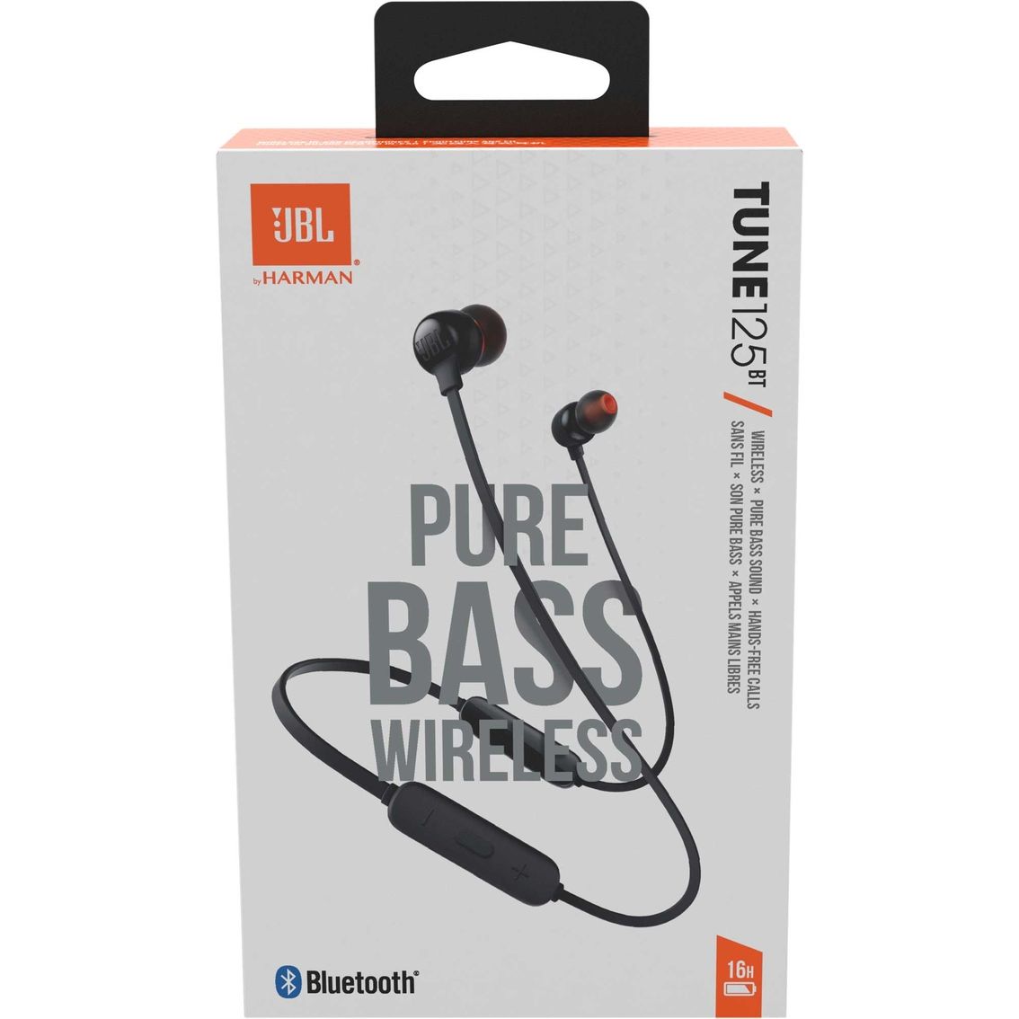 JBL Tune 125BT Wireless Bluetooth Earbuds – Pure Bass Sound, 16H Battery, Magnetic Neckband, Fast Charging