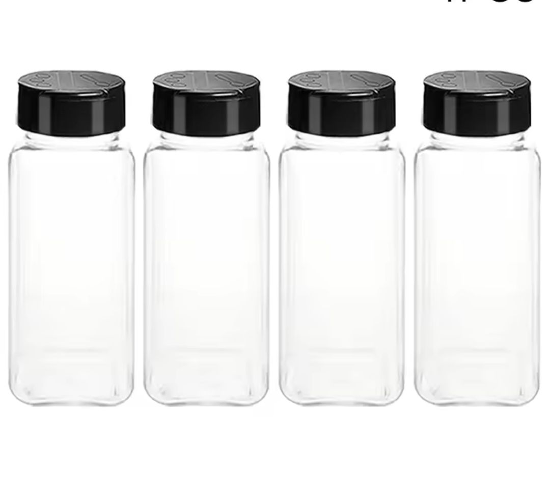Set of 5 Ginger shots Glass Bottles set of 5 made of Glass with Black Plastic Lid and Reusable Capacity: 60ml
