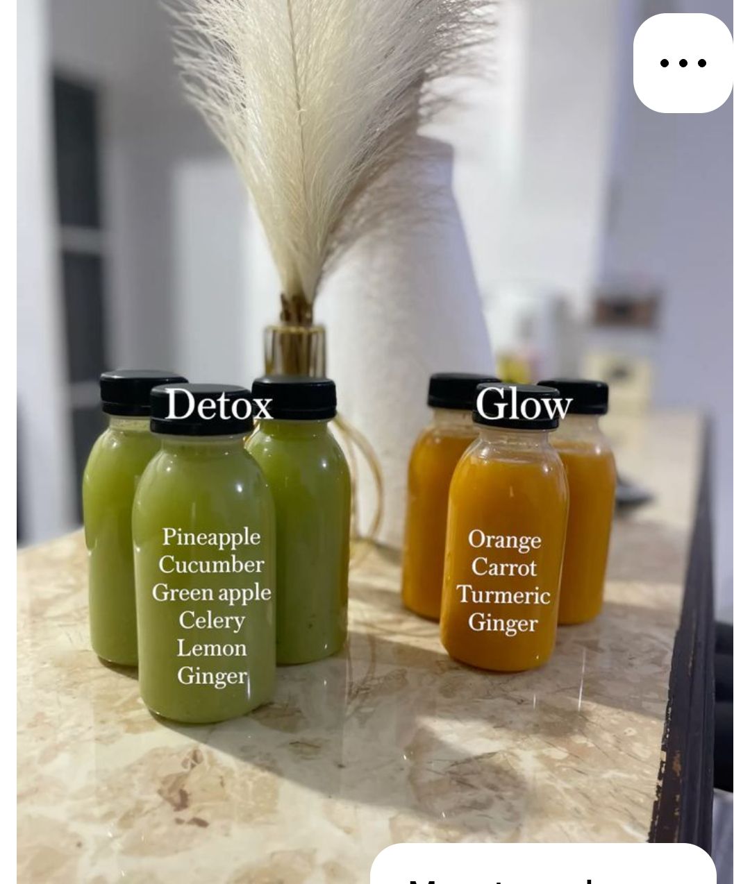 Set of 5 Ginger shots Glass Bottles set of 5 made of Glass with Black Plastic Lid and Reusable Capacity: 60ml