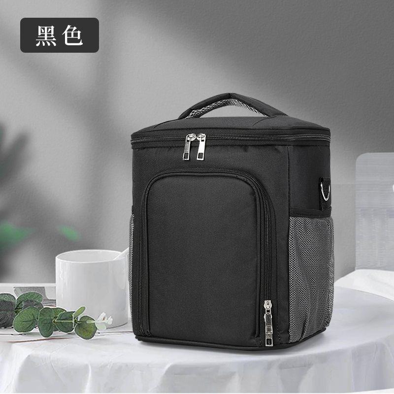 Premium 2 compartment Insulated Lunch Bag with Large Capacity / Multi-functional Crossbody Cooler bag for Office, Work, Camping, and Picnic