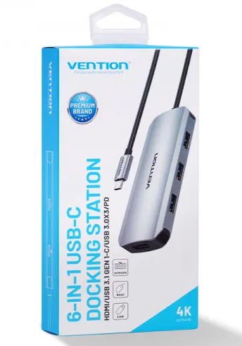 VENTION 6-IN-1 USB-C DOCKING STATION.