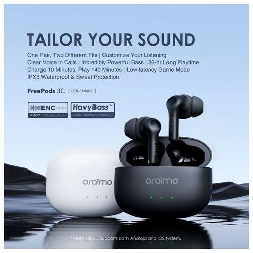 Oraimo FreePods 3C ENC Calling Noise Cancellation Long Playtime True Wireless Earbuds