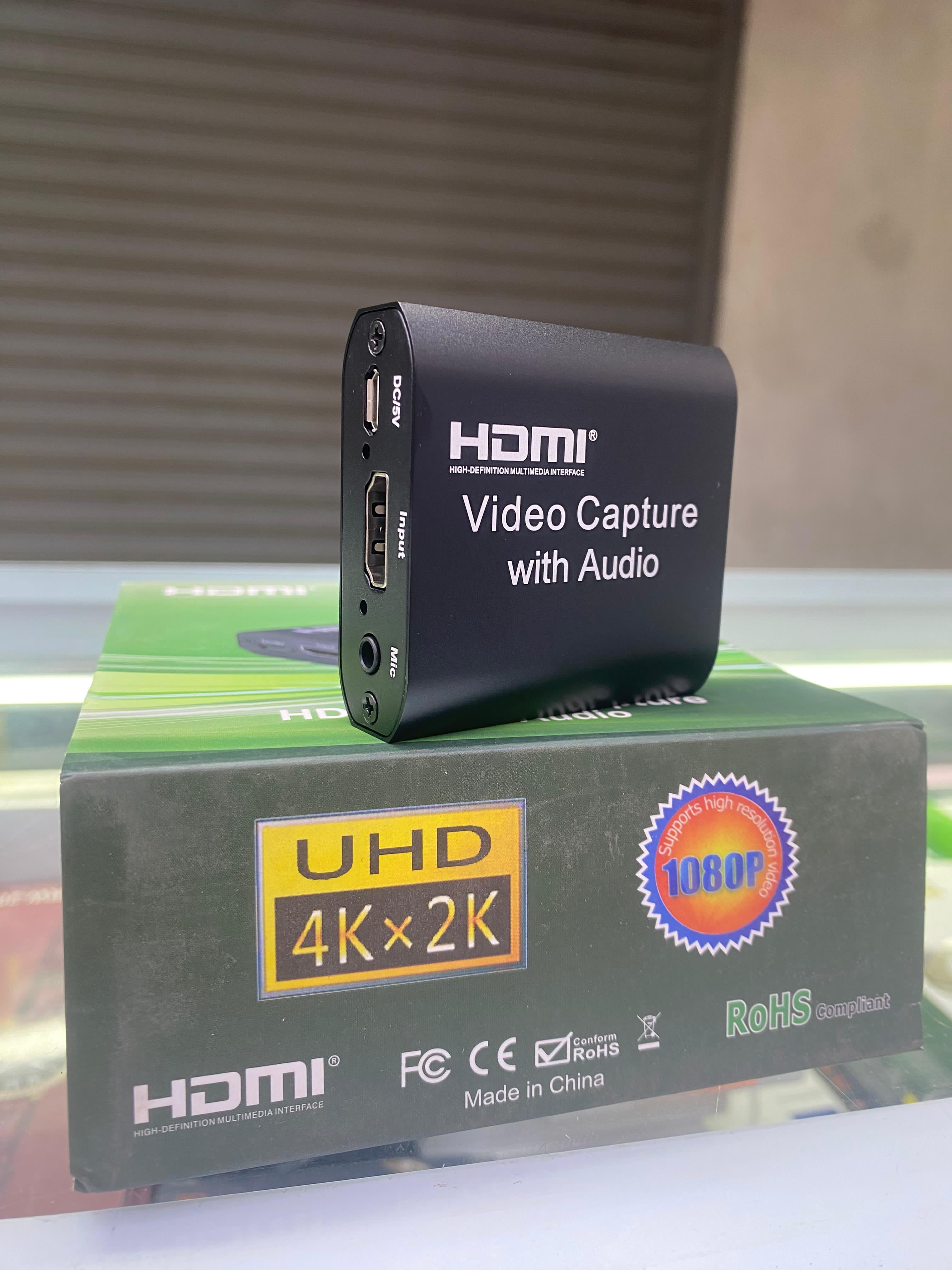 4K HDMI Video Capture Card With Audio-Black