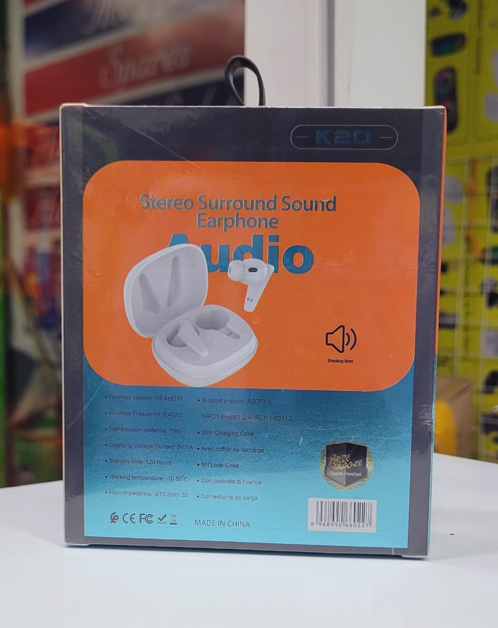 THE JBL K20 STEREO SURROUND SOUND EARBUDS,AUDIO BLUETOOTH 5.4 TOUCH CONTROL.