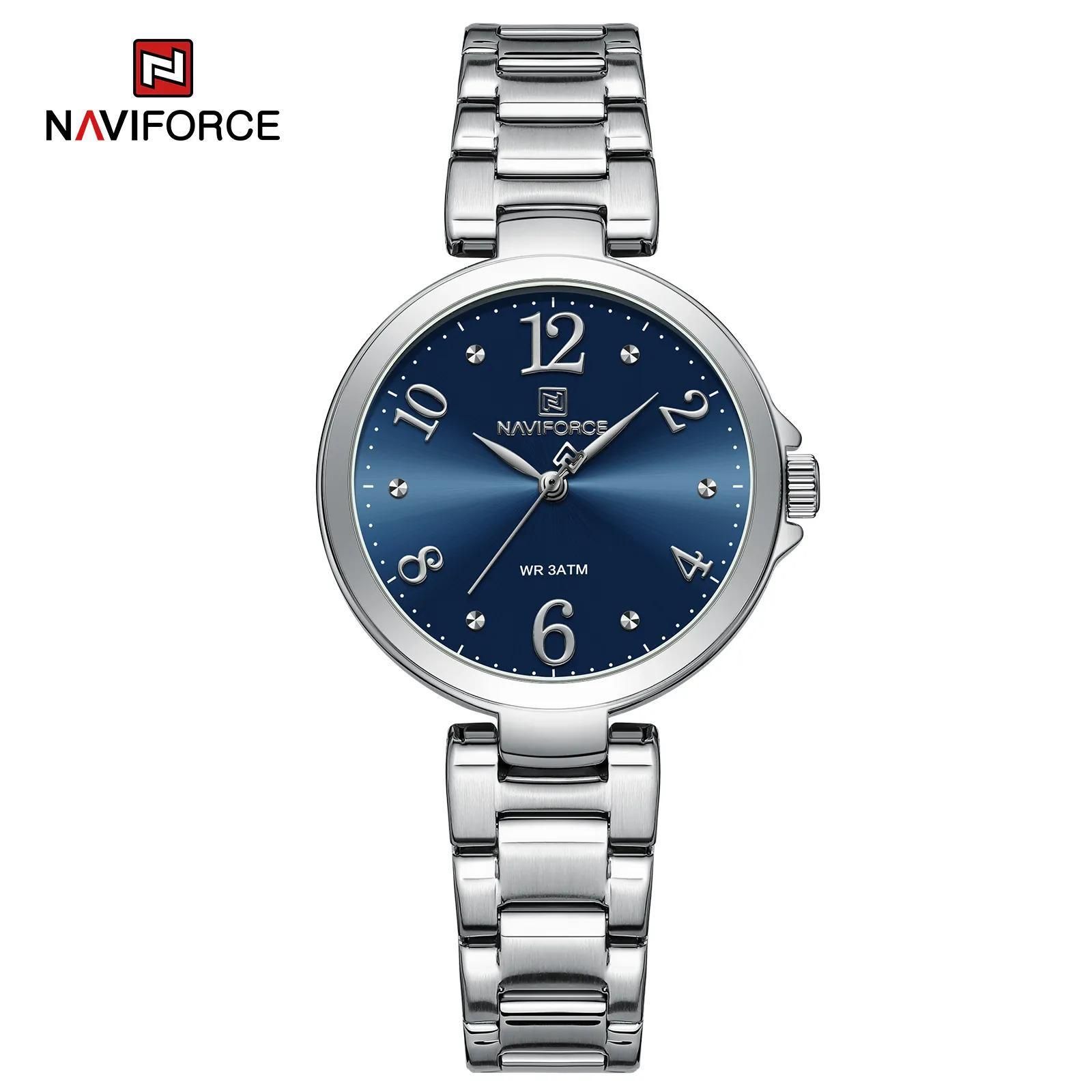 Naviforce Ladies Watch NF5031 Silver Blue