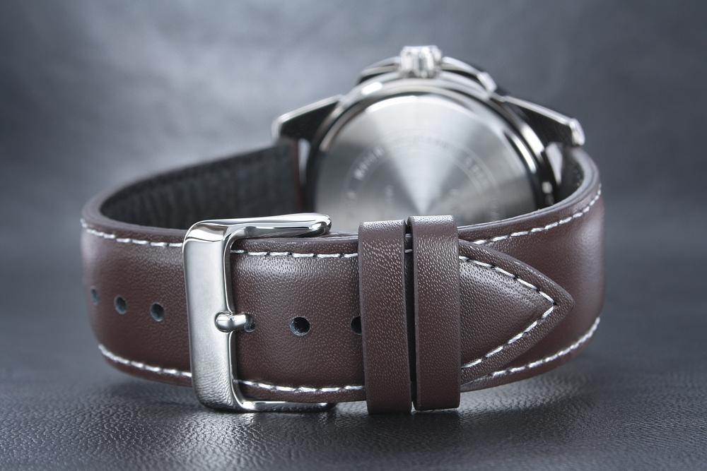 Men's Leather Watch MTP 1314L White Dial