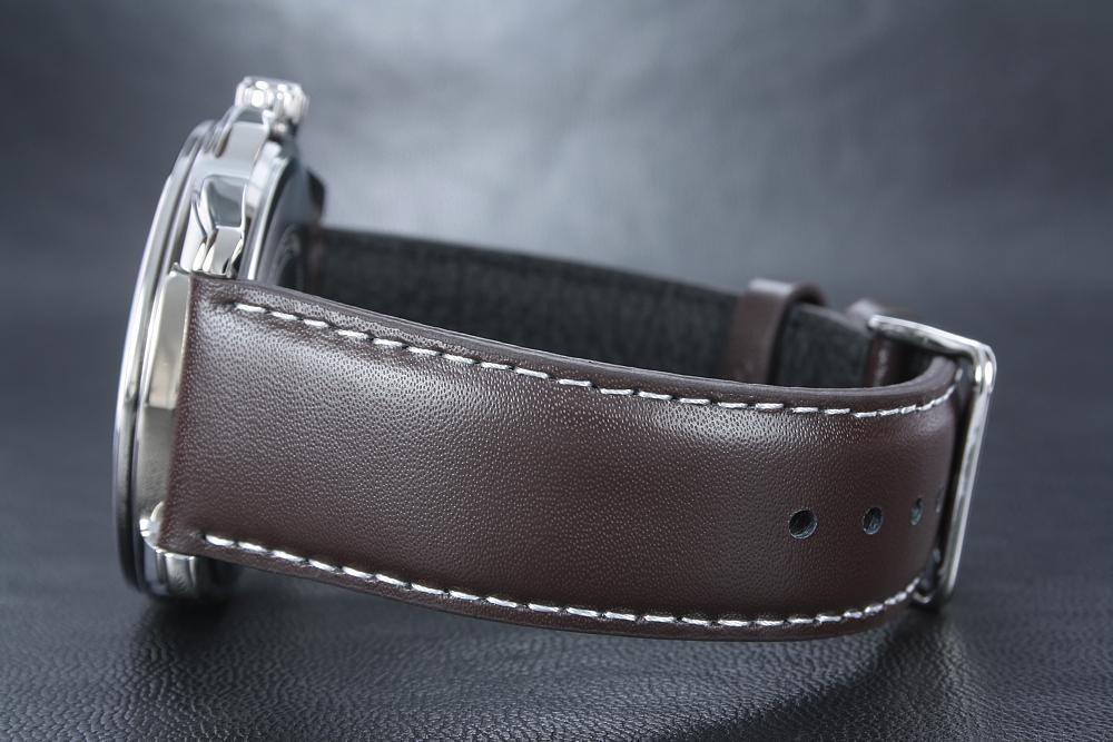 Men's Leather Watch MTP 1314L White Dial