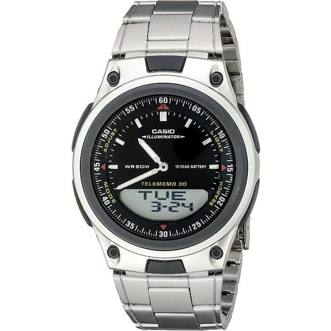 Casio AW80 Series | Men’s Analog-Digital Watch | 50M Water Resistance | Multi Alarms | 100 SEC Stopwatch | Countdown Timer | World Map for World Time | LED Light | LC Display | 10 Year Battery