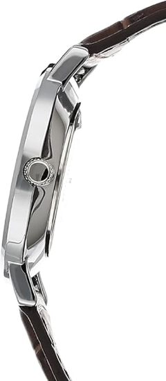 Casio MTP-VT01L-2B Men's Minimalistic Blue Dial Brown Leather Band Analog Watch