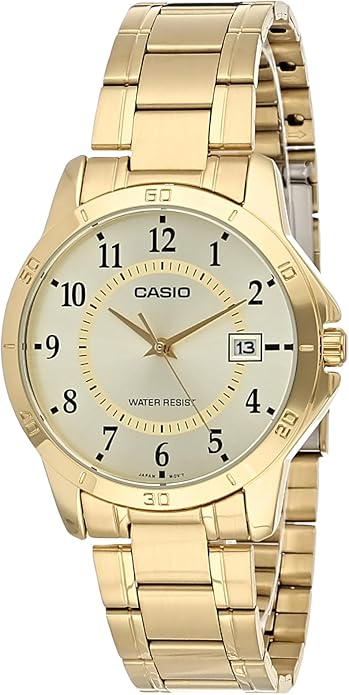 Casio Men's MTPV004G-9B Gold Stainless-Steel Quartz Watch