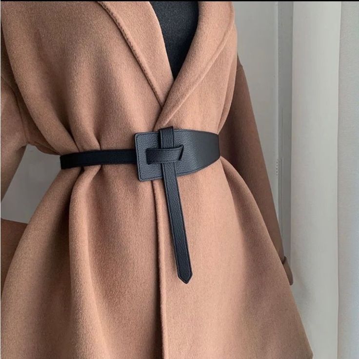 Women Designer Belts High Quality Knot PU Leather Long Cummerbunds Coat Ceinture Ladies Dress Waistband Belt Clothes Decoration Infinity belt  Knot Belt