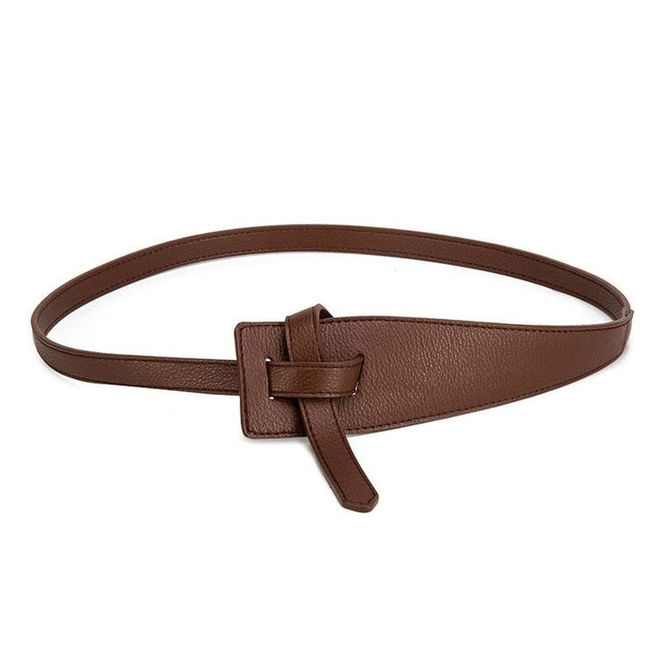 Women Designer Belts High Quality Knot PU Leather Long Cummerbunds Coat Ceinture Ladies Dress Waistband Belt Clothes Decoration Infinity belt  Knot Belt