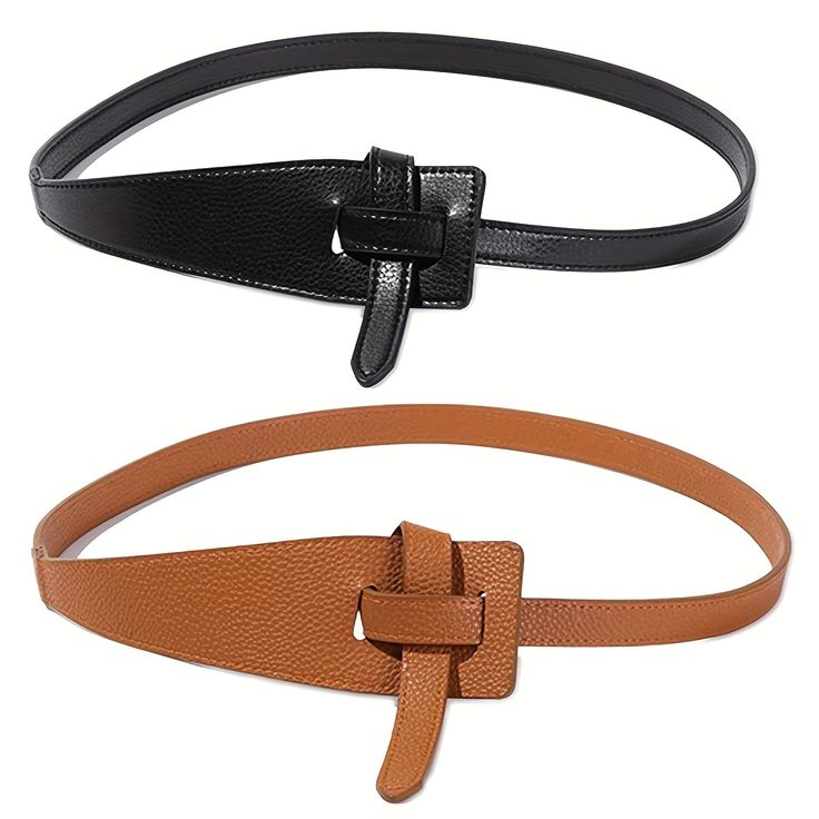 Women Designer Belts High Quality Knot PU Leather Long Cummerbunds Coat Ceinture Ladies Dress Waistband Belt Clothes Decoration Infinity belt  Knot Belt