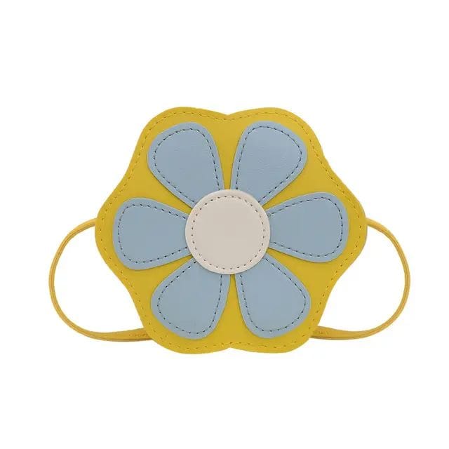 Popular Kids Colorful Flower Coin Purse Toddler PU Mini Sling Bags Cute Crossbody Bags Handbags For Baby Girl