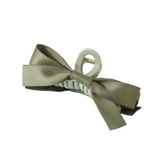 Fashion Ribbon Bow Grab Clip Girls elegent Ponytail Braid Claw clip Hair claw Hair Accessories