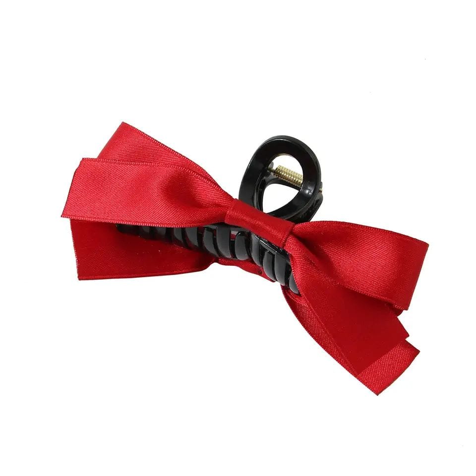Fashion Ribbon Bow Grab Clip Girls elegent Ponytail Braid Claw clip Hair claw Hair Accessories
