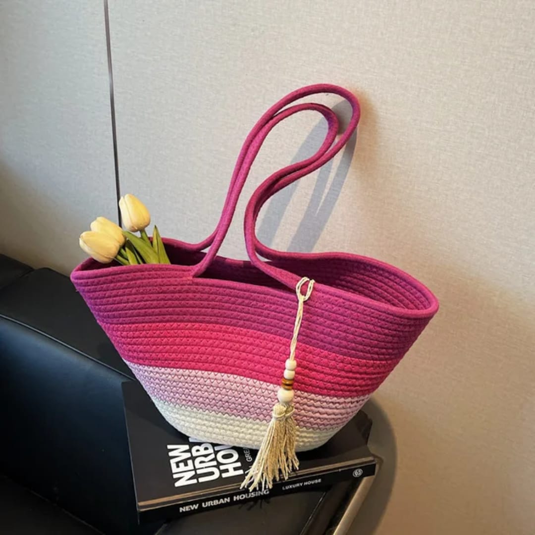 Woven Bag Fashion Handbag for Commuting Woven Beach Bag Tote Bags for Women daily beach bag water resistant high quality s bag Large capacity Handbag Travel Vacation Beach Bag Straw Woven Straw bag