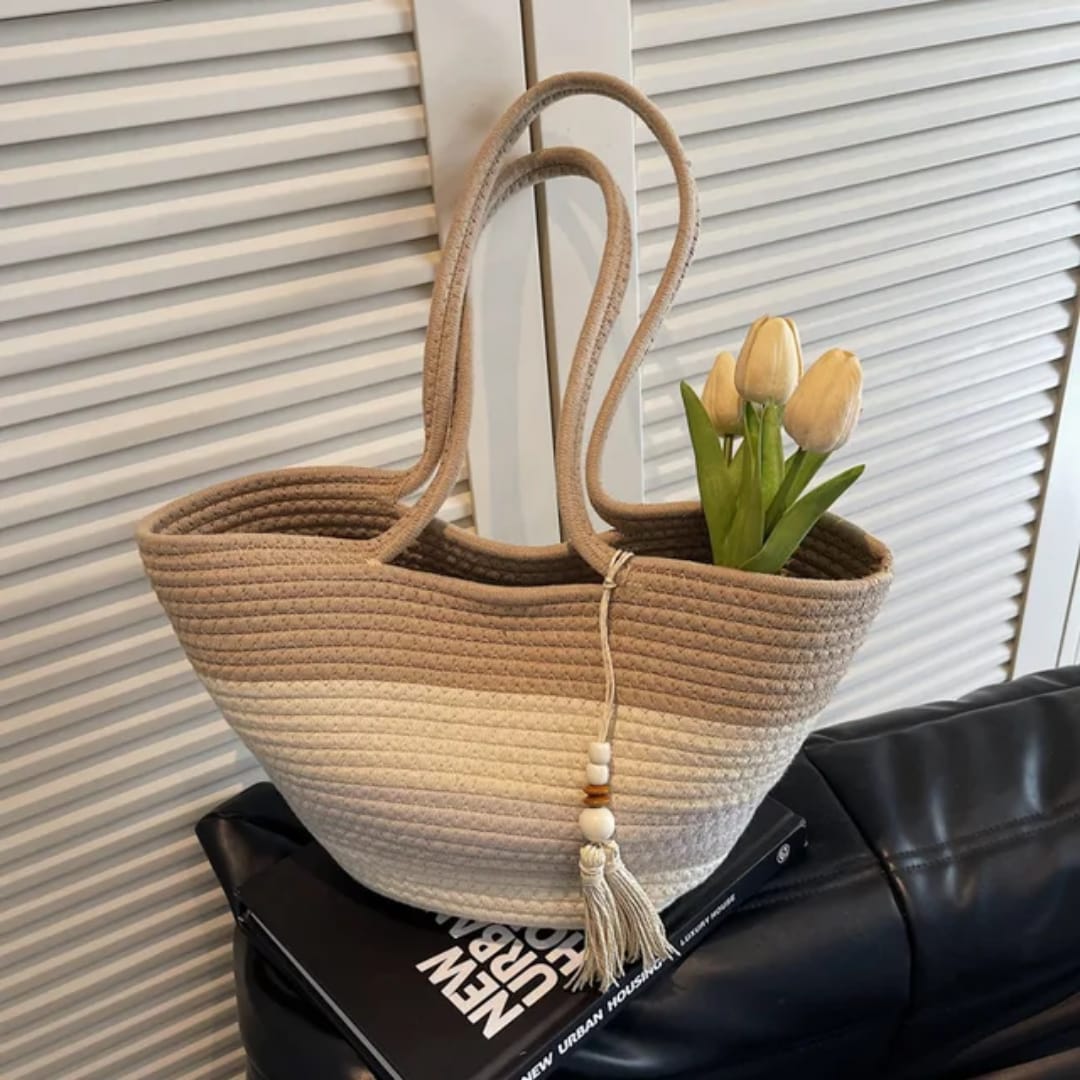 Woven Bag Fashion Handbag for Commuting Woven Beach Bag Tote Bags for Women daily beach bag water resistant high quality s bag Large capacity Handbag Travel Vacation Beach Bag Straw Woven Straw bag