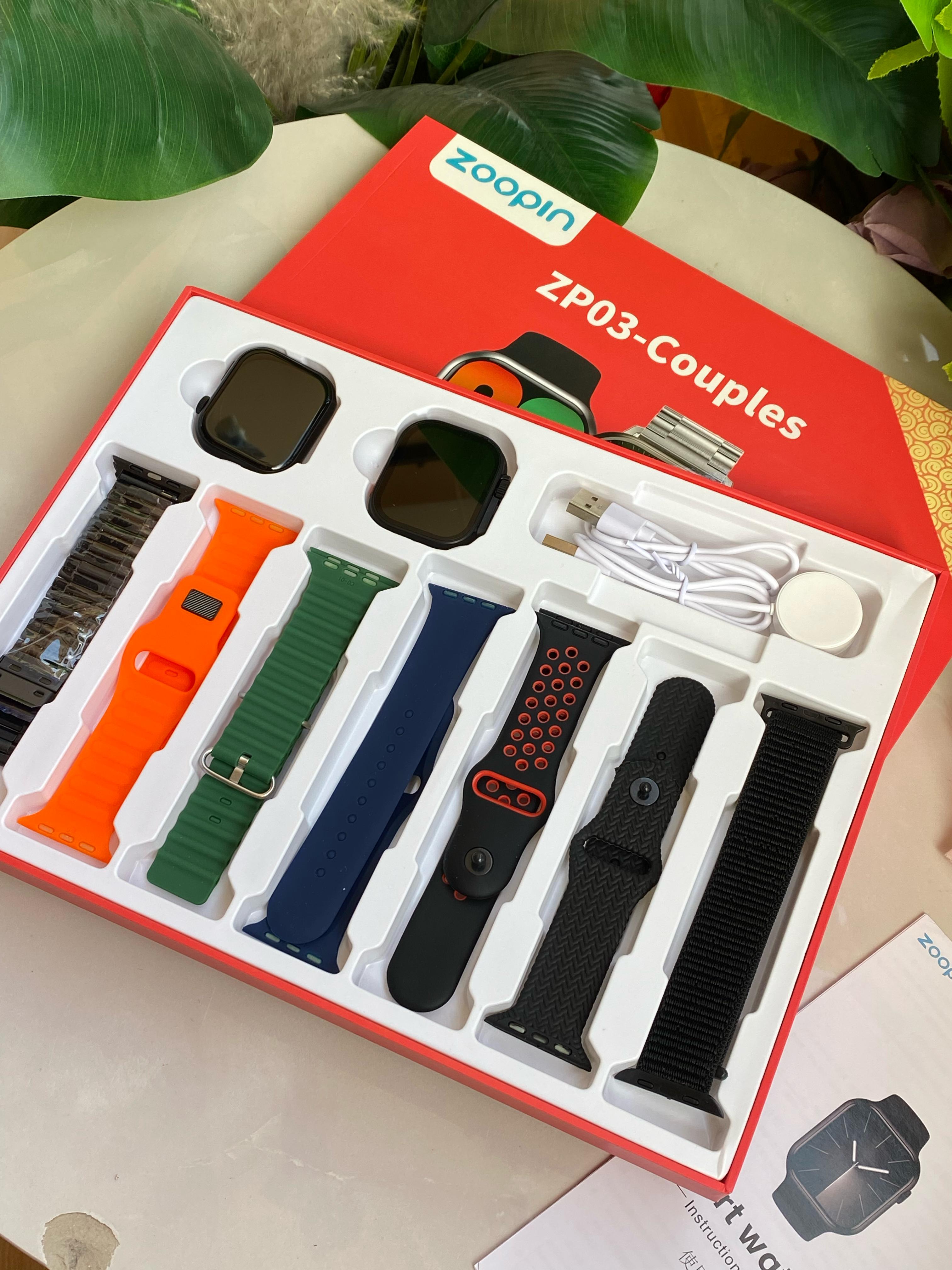 🔥🔥BACK IN STOCK🔥🔥



ZP03-COUPLE SMART WATCHES *



❇️2 Smart watches

❇️7 interchangeable straps



Features:

▪️Sports Functions: walking,Cycling,Running,jogging

▪️Message alerts

▪️Sleep monit