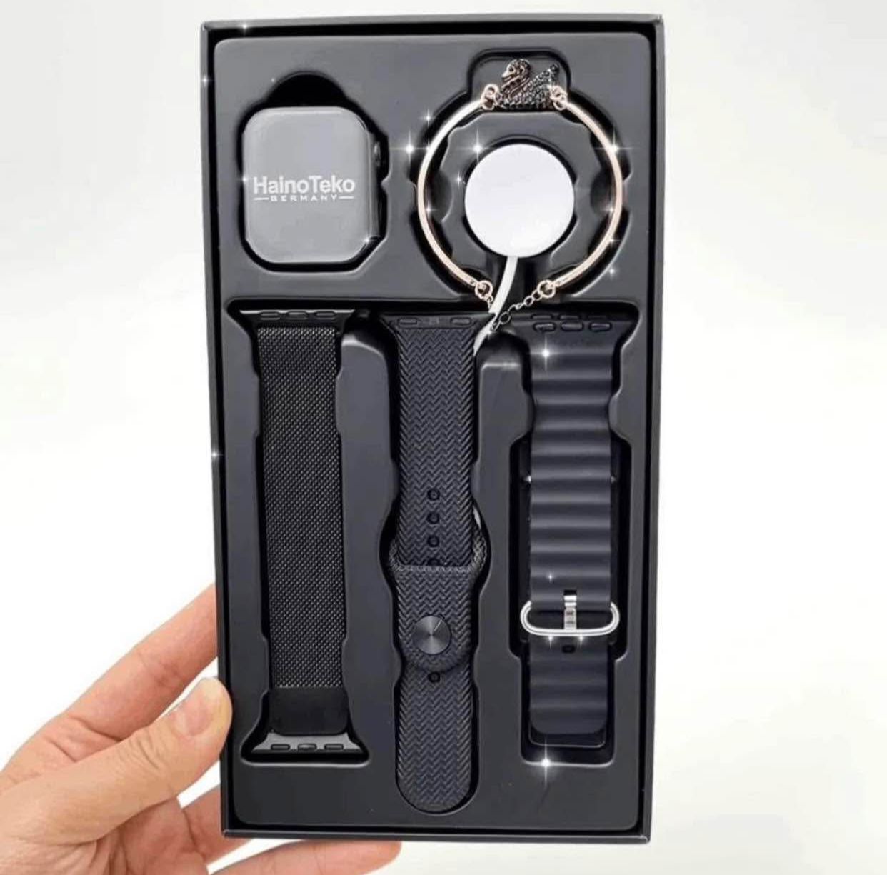 ❤️♨️RESTOCKED❤️♨️



*_HAINO TEKO LADIES SMART WATCH SQ-16 mini*



▪️3 interchangeable straps

▪️Stainless steel Bracelet 

    

  Functions:

*️⃣Sports Record : Cycling, Walking,Jogging,Running

*️
