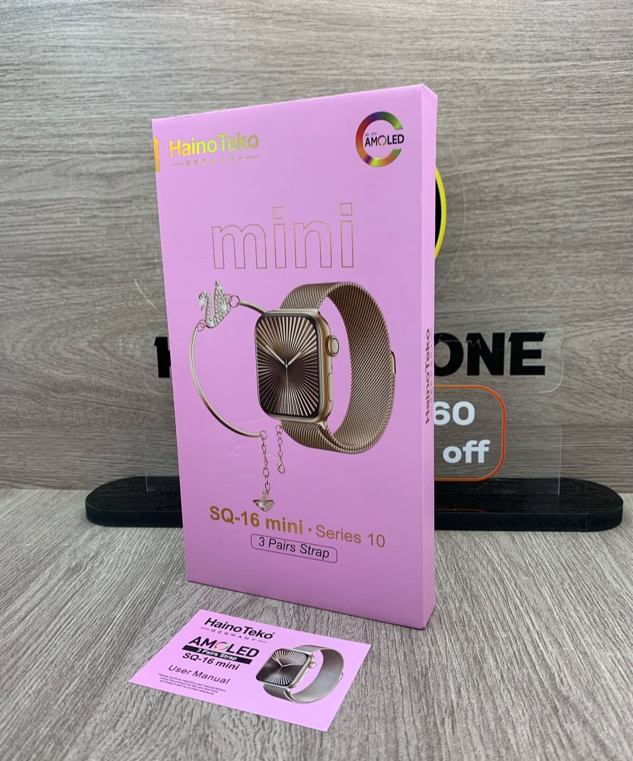 ❤️♨️RESTOCKED❤️♨️



*_HAINO TEKO LADIES SMART WATCH SQ-16 mini*



▪️3 interchangeable straps

▪️Stainless steel Bracelet 

    

  Functions:

*️⃣Sports Record : Cycling, Walking,Jogging,Running

*️