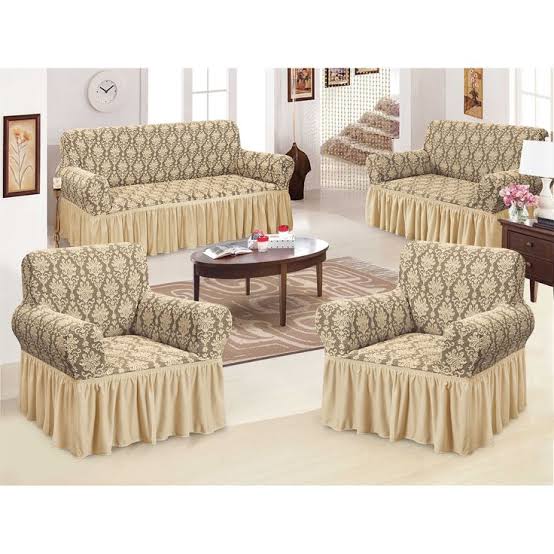 TRENDYSOFA SET COVERS | Imported Stretchy Loose Sofa Covers – 7-Seater (3:2:1:1) from Turkey, Protects sofas from dust, stains, and wear, Stylish and modern design to refresh your living room