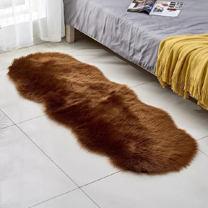 BEDSIDE MAT| 60x120cm Fluffy Bedside & Dashboard Chihuahua Mat – Soft Decorative Rug, Lightweight and portable for home or car décor, Adds a cute and cozy touch to your space.