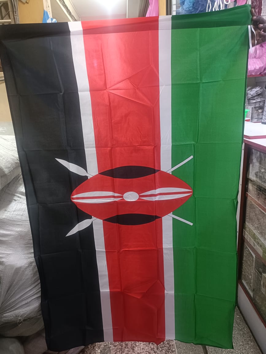 Arsenal Flag, Manchester United Flag & Kenyan Flags – 90cm x 150cm, Easy to hang with grommets or poles., Ideal for sports fans, patriotic displays, or decorations.