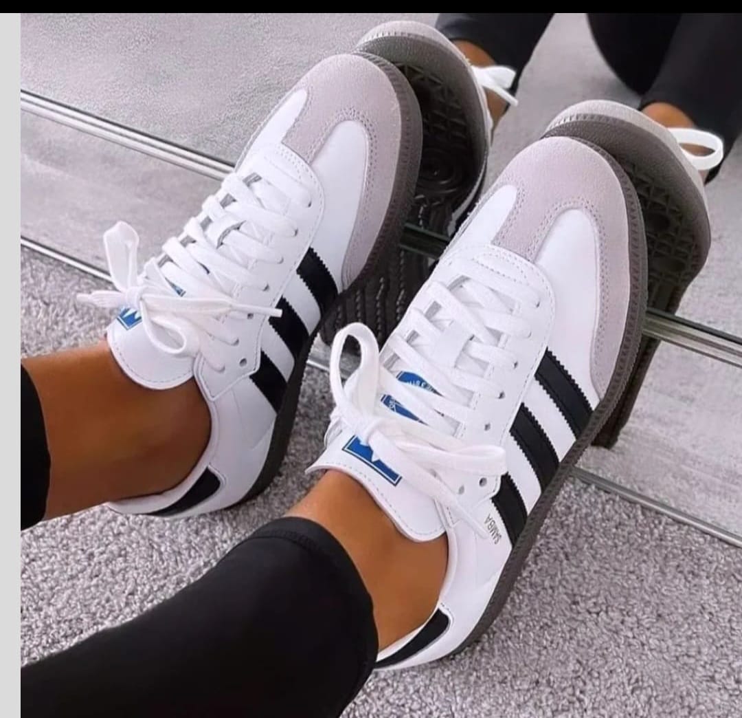 Adidas Samba pure leather Comfortable High Quality Unisex Breathable Sneakers Shoes