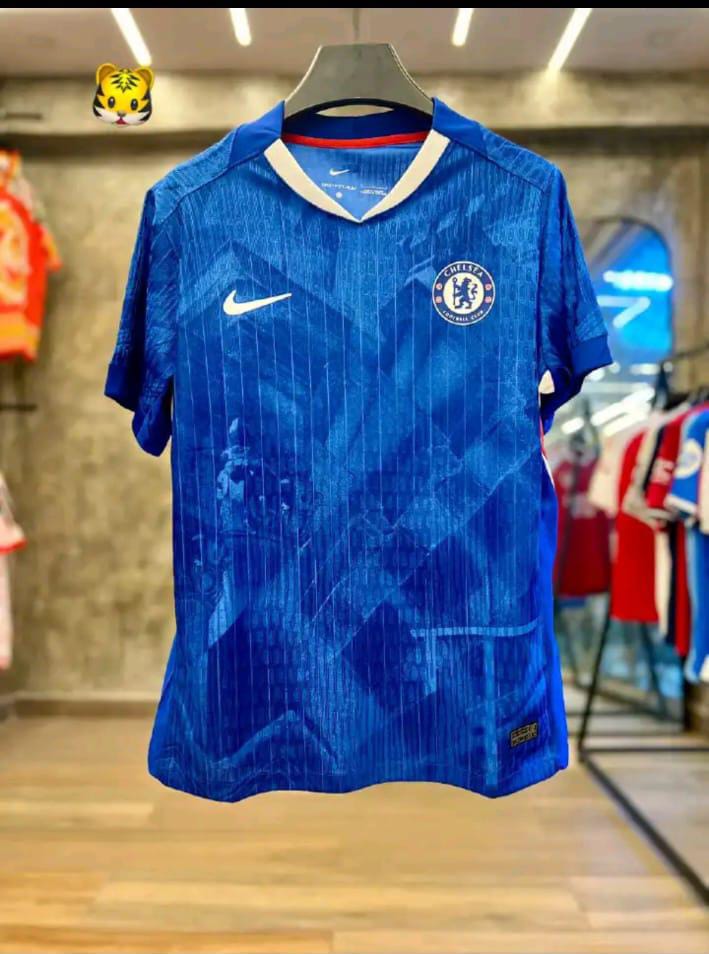 CHELSEA25/26 AUTHENTIC JERSEY PLAYER VERSION +CWC BADGE+CHAMPION LEAGUE BADGE +PRINTING(ASLO PLAIN)