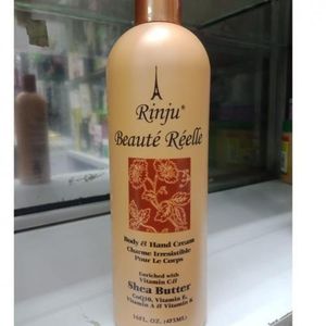 Rinju Beauté Réelle Body & Hand Cream enriched with Shea Butter Cream,CoQ10, Vitamin E, A & K for Women & Men.