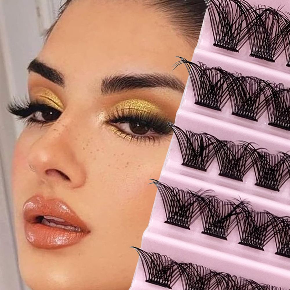 Lash Clusters, 120Pcs DIY lash Extenisons 8-16MM D Curl Fluffy Individual Natural Wispy Lashes Reusable Eyelash Extension at Home (Naturally)