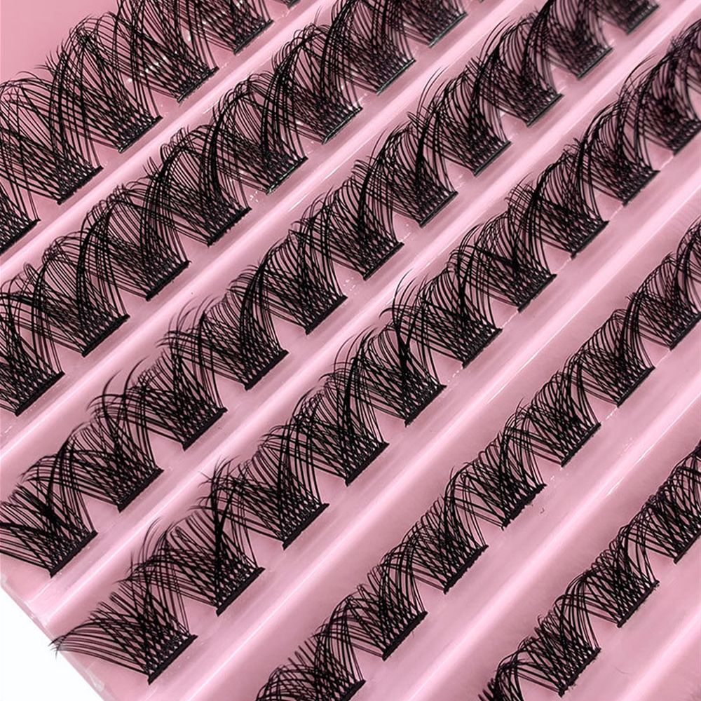 Lash Clusters, 120Pcs DIY lash Extenisons 8-16MM D Curl Fluffy Individual Natural Wispy Lashes Reusable Eyelash Extension at Home (Naturally)