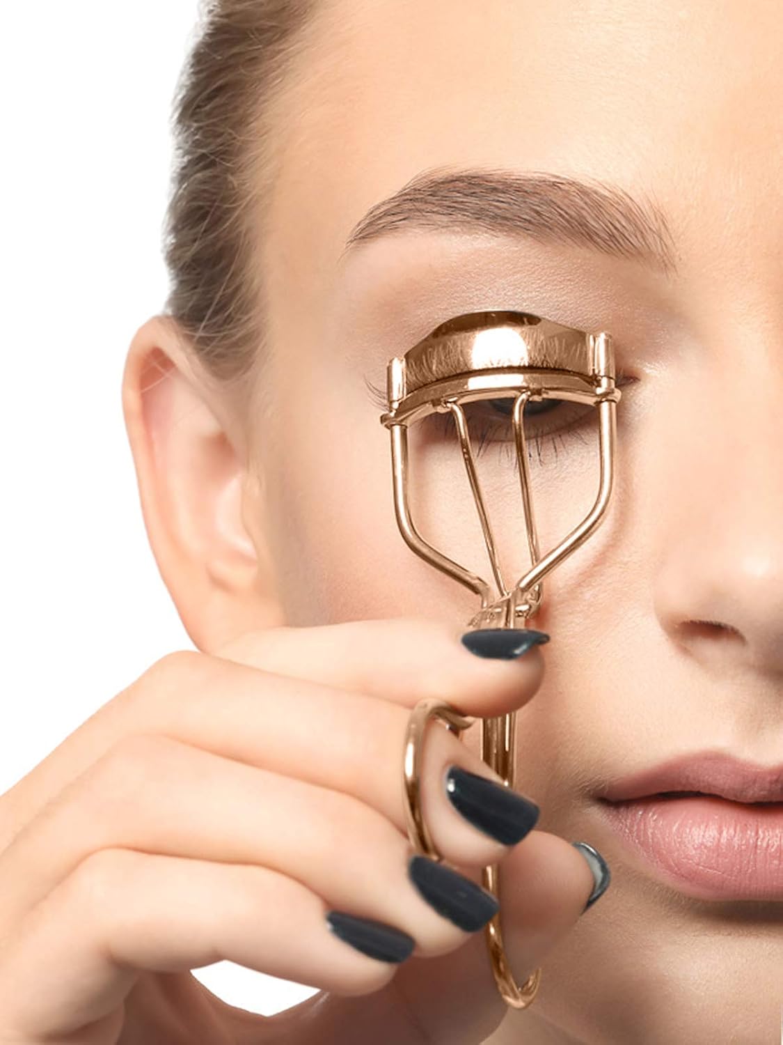 Eyelash Curler Kit Metal Lash Curlers with Mascara Applicator Eyelashes Separator Comb & 6 Replacement Refill Pads