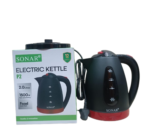 🪄🔥 **NEW IN – 2.0L Sonar Plastic Electric Kettle!** ☕⚡🌟 **Fast, Safe & Stylish – Boil Water in Seconds!** 🌟Upgrade your kitchen with the **Sonar 2.0L Plastic Electric Kettle!**