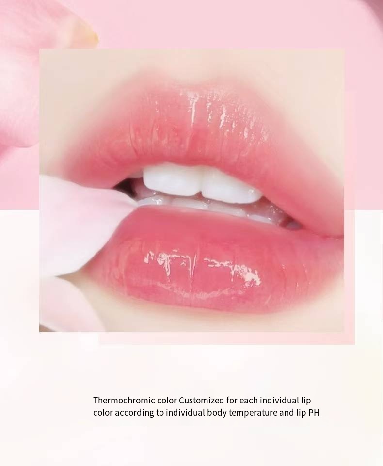 FOR 3PCS Crystal Color change Flower lipstick Gold Foil hydrating non-stick cup Warm change thousand thousand color Silky lipstick engraved