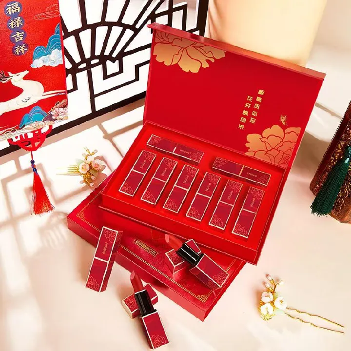 FOR Lipstick Gift Box Set Makeup Set Chinese Style Birthday Set Gift Eight-piece Set