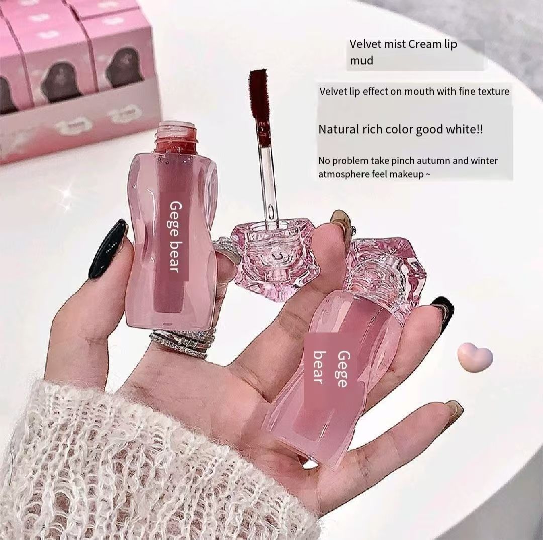 FOR Gege bear velvet fog milk cream lip mud delicate and soft color whitening makeup matte lifting color lip glaze