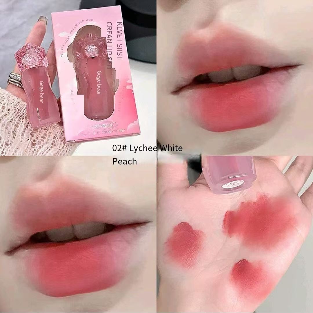 FOR Gege bear velvet fog milk cream lip mud delicate and soft color whitening makeup matte lifting color lip glaze