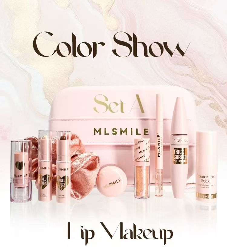 FOR Full set of cosmetics, facial and lip mascara, lipstick, eye shadow combination makeup set