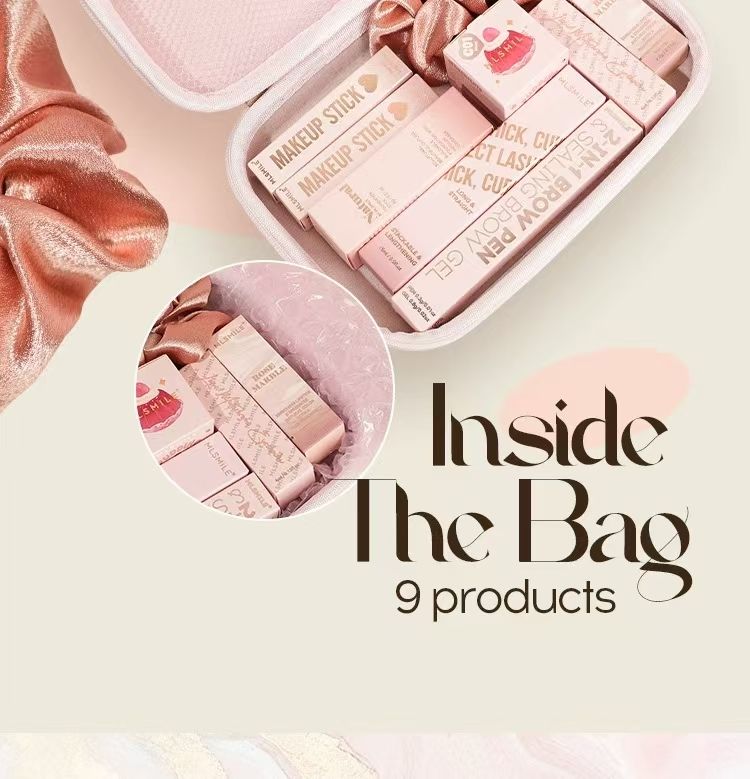 FOR Full set of cosmetics, facial and lip mascara, lipstick, eye shadow combination makeup set