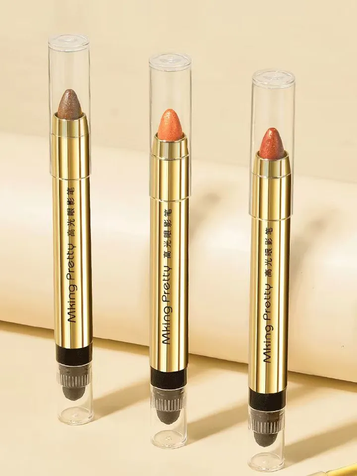 FOR Lazy eye makeup highlight eye shadow pen lying silkworm pen double-headed eye shadow stick not dizzy eye makeup repair highlight cream