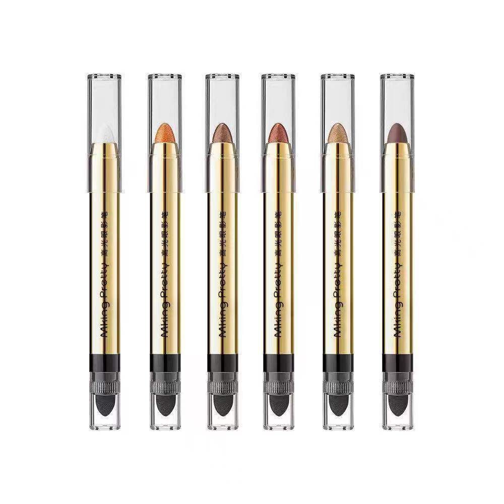 FOR Lazy eye makeup highlight eye shadow pen lying silkworm pen double-headed eye shadow stick not dizzy eye makeup repair highlight cream